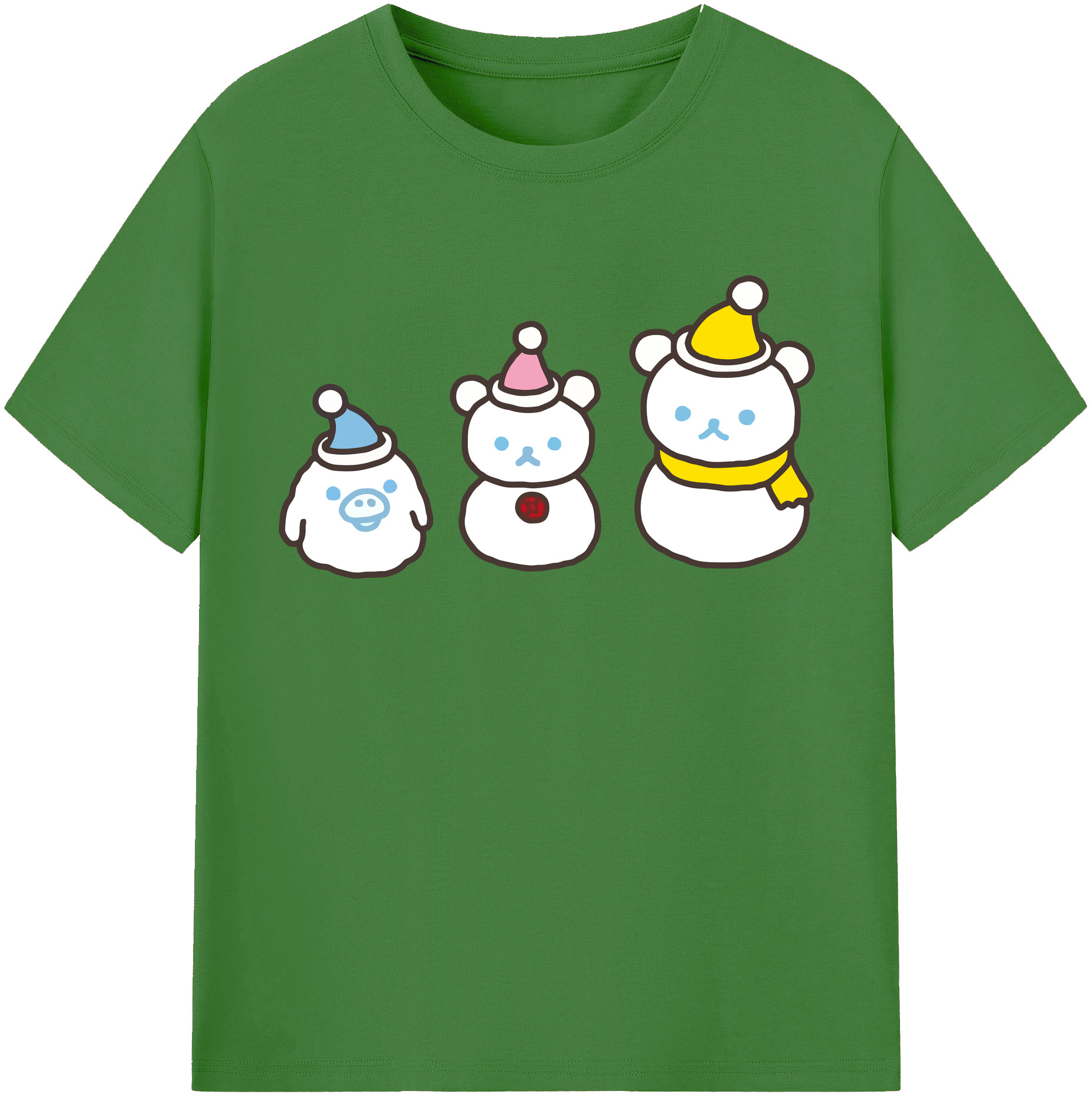 （画像用） リラックマ リラックマ キイロイトリ Rilakkuma Korilakkuma Kiiroitori レディースカジュアルプリントTシャツ（綿100％）